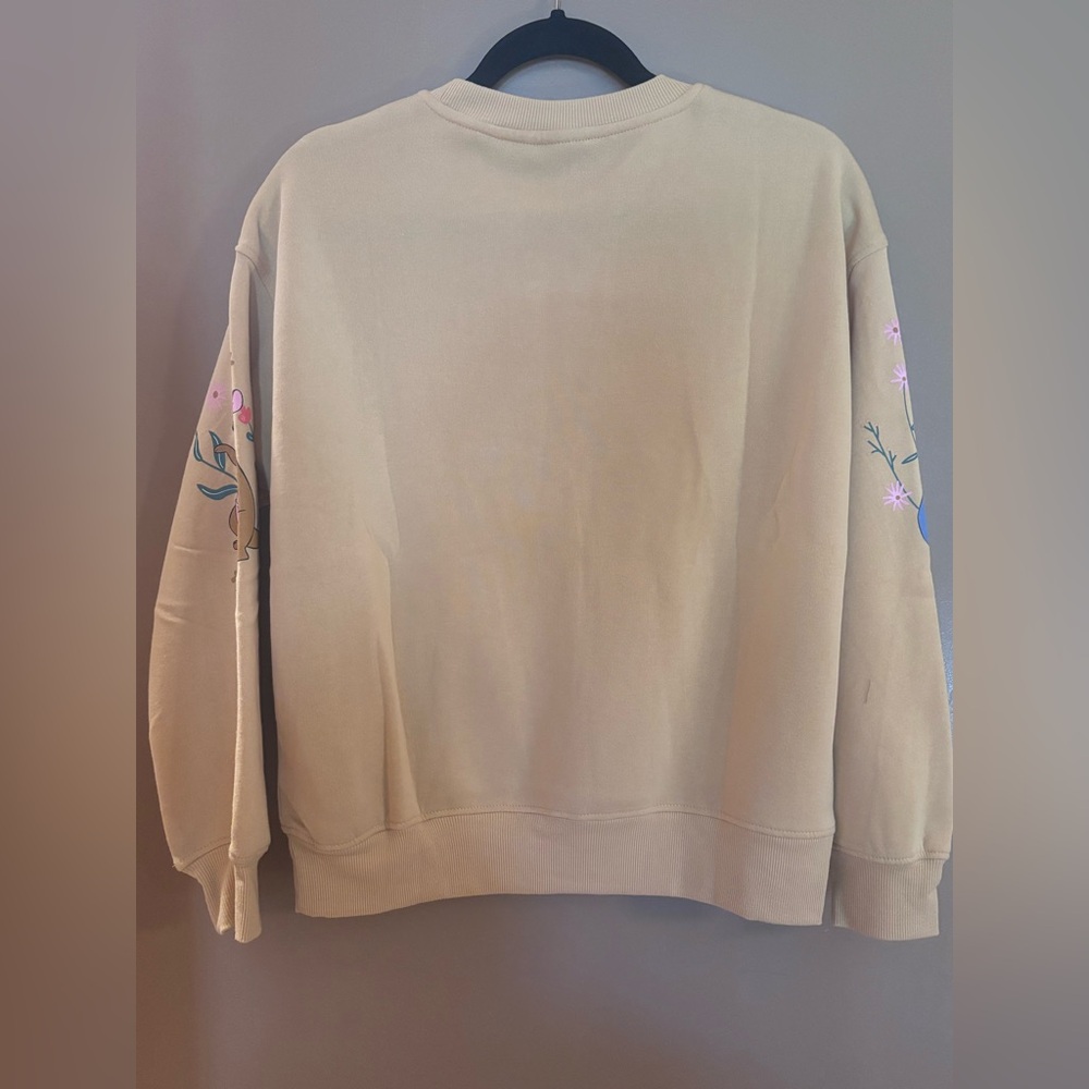 Women's Winnie Fleece Graphic Pullover Sweatshirt - Mustard Yellow X-Small - Picture 8 of 10
